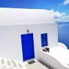 Blue Door Greece Diamond Painting