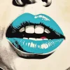 Illustration Blue Lips Paint By Numbers