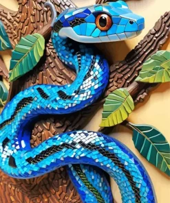 Mosaic Racer Snake Paint By Numbers