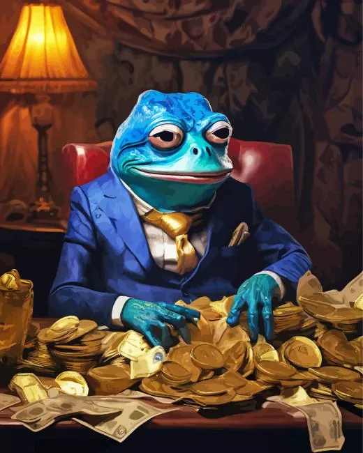 Mr blue frog paint by numbers Mr Blue Frog Paint By Numbers