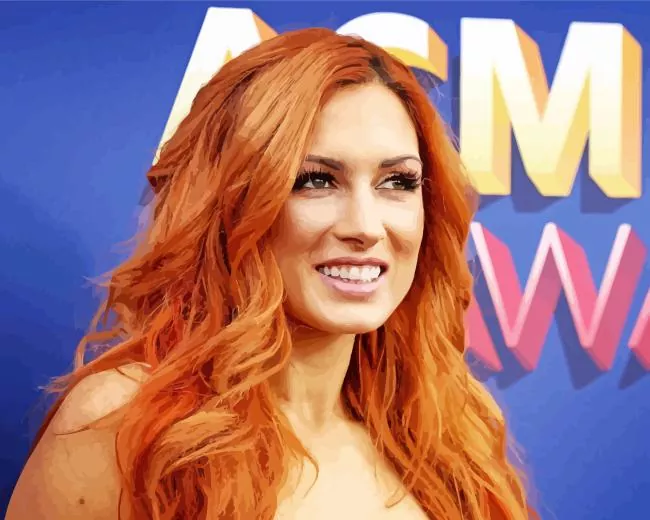 becky lynch paint by number Becky Lynch Paint By Numbers