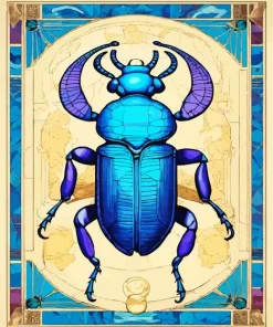 Beetle Art Paint By Numbers