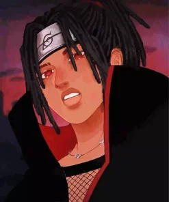 Black Itachi Paint By Numbers