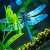 Blue Dragonfly Paint By Numbers