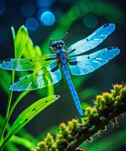 Blue Dragonfly Paint By Numbers