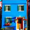 Blue House Burano Diamond Painting