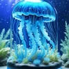 Jellyfish Glass Bottle Paint By Numbers