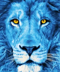 Blue Lion Paint By Numbers