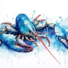 Blue Lobster Art Paint By Numbers