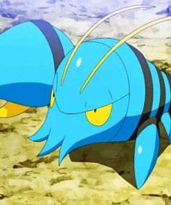Blue Lobster Pokemon Paint By Numbers