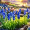 Blue Lupine Flowers Paint By Numbers