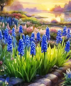 Blue Lupine Flowers Paint By Numbers