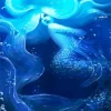 Blue Mermaid Underwater Paint By Numbers