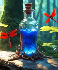 Blue Potion Paint By Numbers