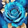 Blue Rose Paint By Numbers