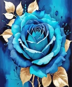 Blue Rose Paint By Numbers