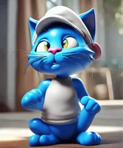 Blue Smurf Cat Diamond Painting