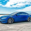 Blue Tesla Car Paint By Numbers