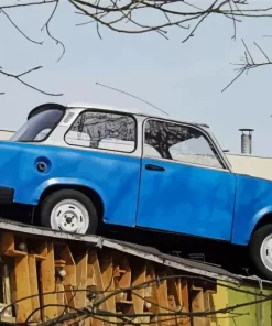 Blue Trabant Paint By Numbers