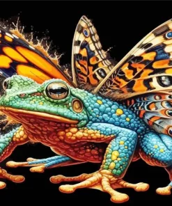 Butterfly Frog Art Paint By Numbers