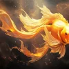 Cool Golden Koi Paint By Numbers