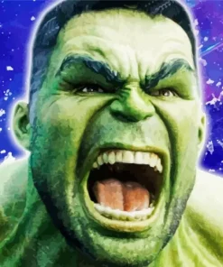 Hulk Screaming Paint By Numbers