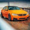 Orange Bmw Lava Paint By Numbers