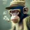 Smoking Monkey Paint By Numbers