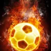 Soccer Ball On Fire Paint By Numbers