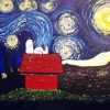 Starry Night Snoopy Paint By Numbers