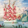 Boat Flowers Paint By Numbers