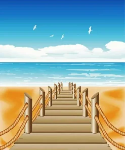 Illustration Easy Boardwalk Paint By Numbers