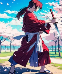 Kenshin Himura Paint By Numbers