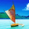 Moana Boat Paint By Numbers