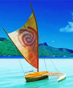 Moana Boat Paint By Numbers