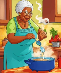 Black Grandma Paint By Numbers