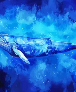 Blue Whale Art Paint By Numbers