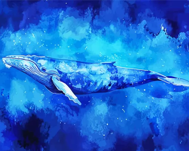 blue whale art paint by numbers Blue Whale Art Paint By Numbers