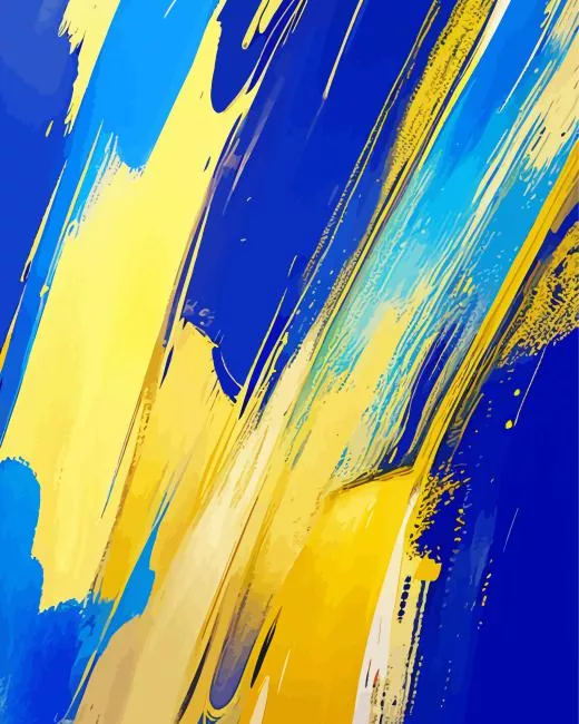 blue yellow art paint by numbers Blue Yellow Art Paint By Numbers