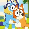 Bluey And Bingo Paint By Numbers