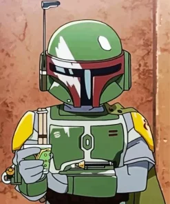 Boba Fett Illustration Paint By Numbers
