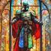 Boba Fett Glass Paint By Numbers