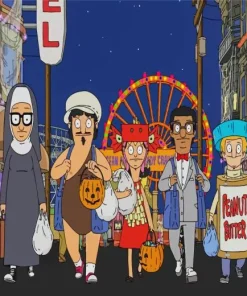 Bobs Burgers Halloween Paint By Numbers