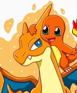 Charizard Hugging Paint By Numbers