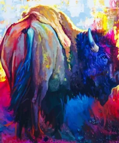 Colorful Buffalo Paint By Numbers