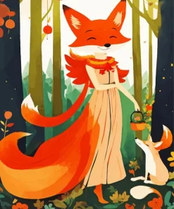 Fox Woman Paint By Numbers