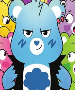 Grumpy Bear Paint By Numbers
