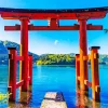 Hakone Shinto Shrine Paint By Numbers