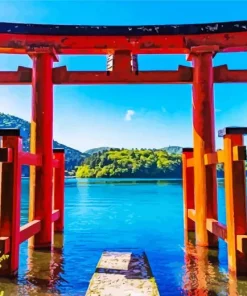 Hakone Shinto Shrine Paint By Numbers