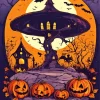 Halloween Tree Paint By Numbers
